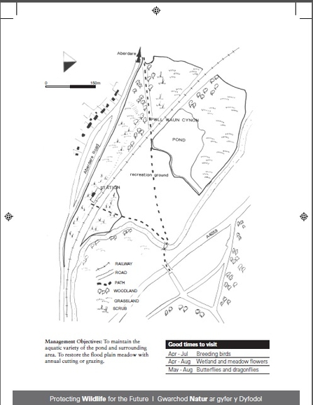 Pwll Waun Cynon site map