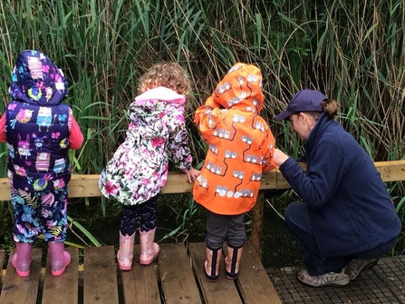 children pond dipping