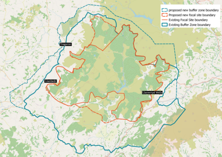 Map of Red Squirrel Project focal area. 